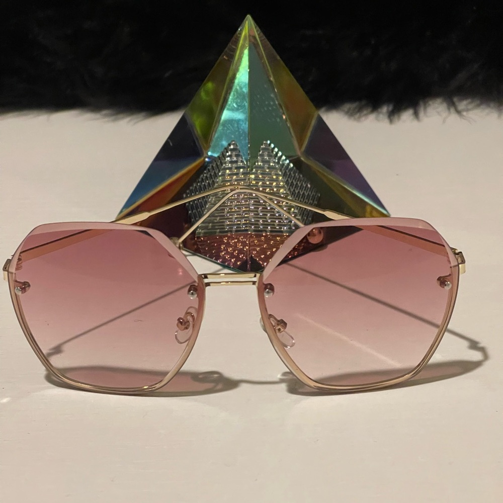 New Metal Frame Women Oversized Fashion Sunglasses